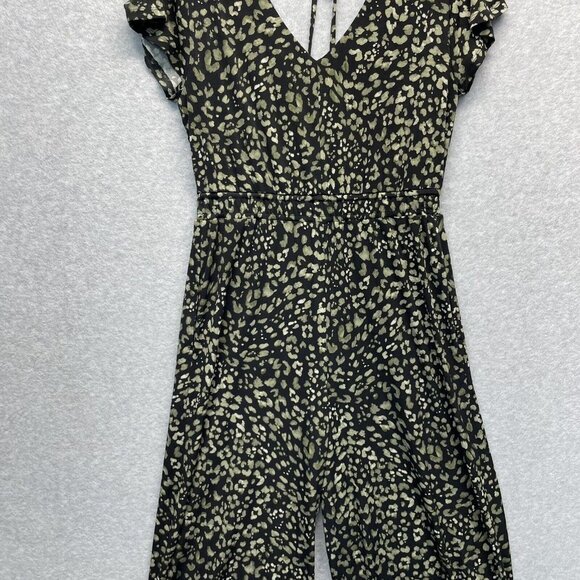 Tommy Bahama Wild One Jumpsuit Womens Small Black Wide Leg Stretch Jersey - Picture 3 of 16